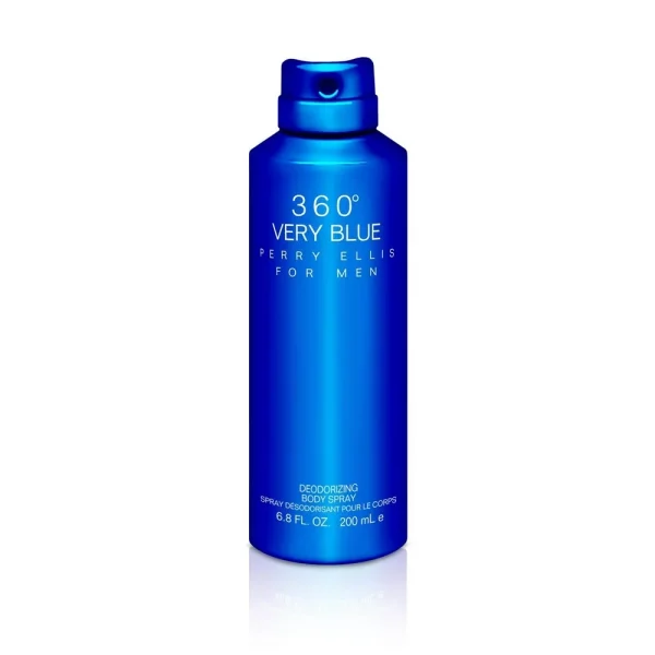 Body Spray Men Perry Ellis 360 Very Blue 6.8 Oz