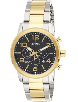 Citizen Reloj de cuarzo para hombre, acero inoxidable, clásico