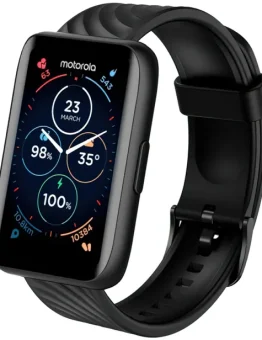 Motorola Moto 40 Smartwatch - Batería de 10 días, integración con Google Fit, pantalla transparente de 1.5 pulgadas, seg