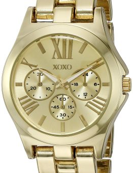 XOXO Reloj analógico dorado para mujer