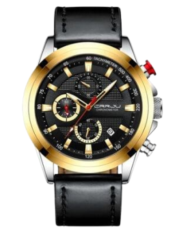 CRRJU-Reloj deportivo de acero inoxidable para hombre