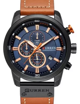 RELOJ CURREN CASUAL 8291-2 MARRON CORREA DE CUERO