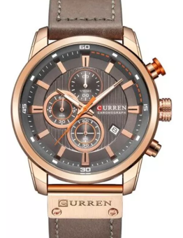 RELOJ CURREN CASUAL 8291-3 BEIGE CORREA DE CUERO