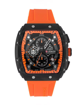 RELOJ CURREN DEPORTIVO 8442-3 NARANJA CORREA DE SILICON
