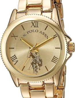 U.S. Polo Assn. Classic USC80215 Reloj dorado para hombre, Oro, Classic