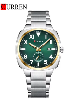 RELOJ CURREN CASUAL 8472-4/TG.E.S DE CADENA PLATEADO/VERDE
