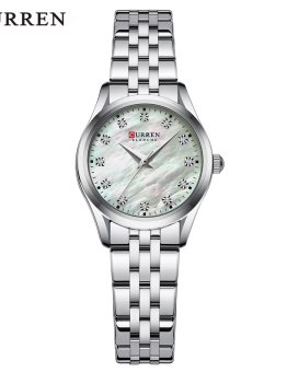 RELOJ CURREN CASUAL DE DAMA 9111-1/S.W.S DE CADENA PLATEADO