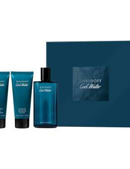 Set Davidoff Cool Water Men ( 3 Pc )4.2 Pz Edt / 2.5 Oz Sg / 2.5