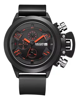 RELOJ CASUAL MEGIR MN2002G-WE-7 NEGRO