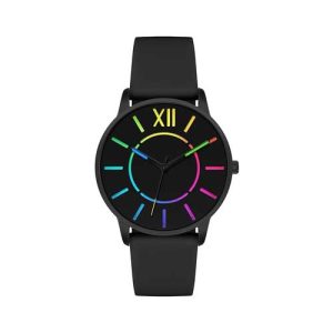 BISLEY RELOJ UNISEX FÁCIL DE LEER RESISTENTE AL AGUA CON CORREA DE SILICONA, NEGRO -, RELOJ CASUAL