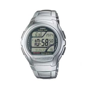 CASIO WORLD TIME REDONDO ACERO Y CROMADO WV-58RD-1A