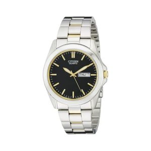CITIZEN RELOJ DE CUARZO CLÁSICO PARA HOMBRE, ACERO INOXIDABLE