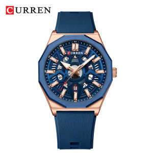 RELOJ CURREN CASUAL 8437-5 AZUL CORREA DE SILICONA