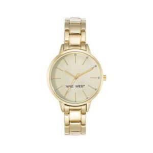 NINE WEST RELOJ DE PULSERA CON ESFERA FLORAL PARA MUJER