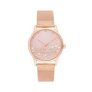 NINE WEST RELOJ DE PULSERA PARA MUJER, ROSE GOLD