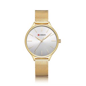 RELOJ CURREN CASUAL DE DAMA 9024-4/G.S.G DORADO