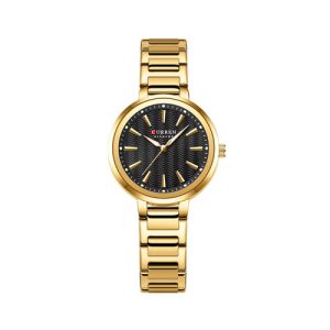 RELOJ CURREN CASUAL DE DAMA 9109-5/G.B.G DE CADENA DORADO/NEGRO