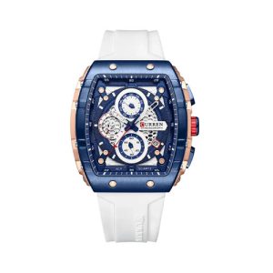 RELOJ CURREN DEPORTIVO 8442-4 BLANCO CORREA DE SILICON