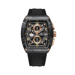 RELOJ NAVIFORCE NF8052 B/RG/B CORREA DE SILICONA NEGRO/DORADO