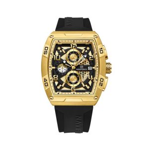 RELOJ NAVIFORCE NF8052 G/G/B CORREA DE SILICONA NEGRO/DORADO