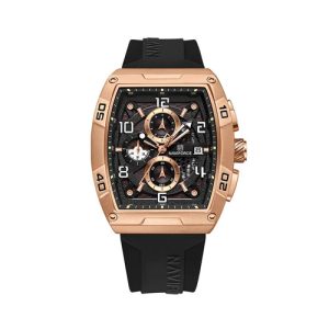 RELOJ NAVIFORCE NF8052 RG/CE/B CORREA DE SILICONA NEGRO/BRONCE