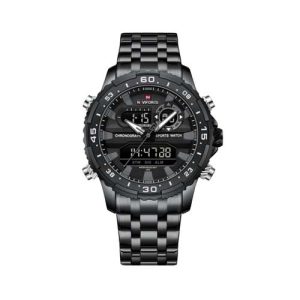 RELOJ NAVIFORCE NF9234 B/GY/B DE CORREA DE CADENA NEGRO