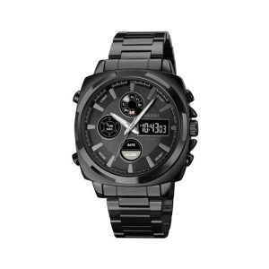 RELOJ SKMEI CASUAL 1673BKBK CORREA DE CADENA NEGRO/NEGRO