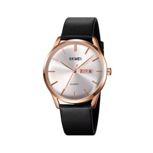 RELOJ SKMEI CASUAL 1991RG CORREA DE CUERO NEGRO