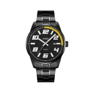 RELOJ SKMEI CASUAL 2088BKYL CORREA DE CADENA NEGRO/AMARILLO