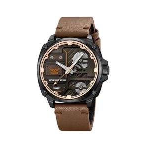 RELOJ SKMEI CASUAL 2289BKBN CORREA CUERO MARRON CLARO
