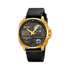 RELOJ SKMEI CASUAL 2289GBKB CORREA CUERO NEGRO-DORADO