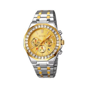 RELOJ SKMEI CASUAL 2380TGDGD DE CADENA PLATEADO
