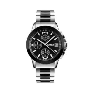 RELOJ SKMEI CASUAL 9126BK CORREA DE CADENA NEGRO