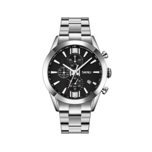 RELOJ SKMEI CASUAL 9302BK CORREA DE CADENA NEGRO