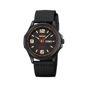 RELOJ SKMEI CASUAL 9315BKBK CORREA DE NAILON NEGRO