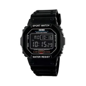 RELOJ SKMEI DEPORTIVO 1134BKBK DE SILICONA NEGRO/NEGRO