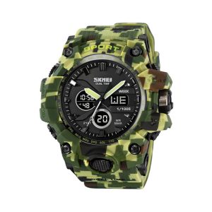 RELOJ SKMEI DEPORTIVO 2197CMGN DE SILICONA CAMUFLAJEADO VERDE