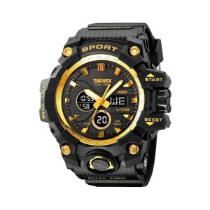RELOJ SKMEI DEPORTIVO 2197GD DE SILICONA DORADO