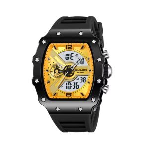 RELOJ SKMEI DEPORTIVO 2398BKGD DE SILICONA NEGRO/DORADO