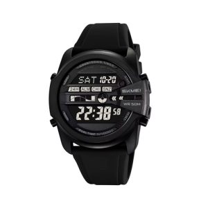 RELOJ SKMEI DEPORTIVO 2442BK DE SILICONA NEGRO
