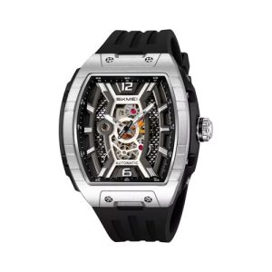 RELOJ SKMEI DEPORTIVO M033SI DE SILICONA NEGRO/PLATEADO