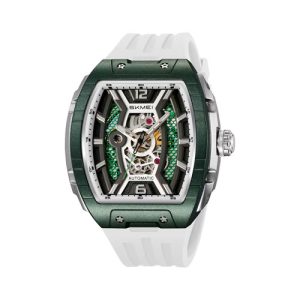 RELOJ SKMEI DEPORTIVO M033WT DE SILICONA BLANCO/VERDE
