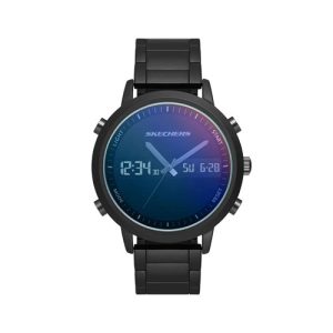 SKECHERS RELOJ CRONÓGRAFO ANALÓGICO-DIGITAL LAWNDALE PARA HOMBRE, COLOR: NEGRO (MODELO: SR5174), LAWNDALE NEGRO IRIDISCE