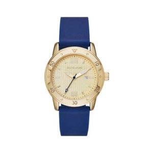 SKECHERS RELOJ REDONDO DE METAL Y SILICONA PARA MUJER, MARINO, RELOJ ANALÓGICO