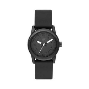 SKECHERS ROSENCRANS MINI RELOJ ANALÓGICO DE METAL O SILICONA PARA MUJER, NEGRO -, RELOJ ANALÓGICO