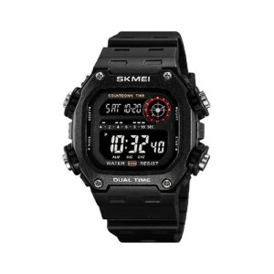 SKMEI 2126 - RELOJ DE PULSERA DIGITAL RESISTENTE AL AGUA PARA HOMBRE NEGRO