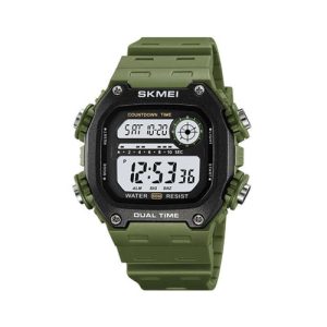 SKMEI 2126 - RELOJ DE PULSERA DIGITAL RESISTENTE AL AGUA PARA HOMBRE VERDE