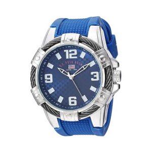 U.S. POLO ASSN. - RELOJ DEPORTIVO PARA HOMBRE, COLOR PLATEADO, PLATEADO, MODERNO