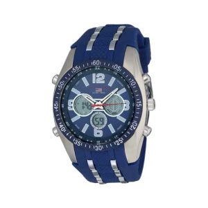 U.S. POLO ASSN. US9284 RELOJ DEPORTIVO DE HOMBRE CRONÓGRAFO AZUL Y PLATEADO ANÁLOGO/DIGITAL