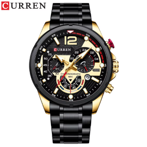 RELOJ CURREN CASUAL 8395-2 NEGRO/DORADO DE CUARZO